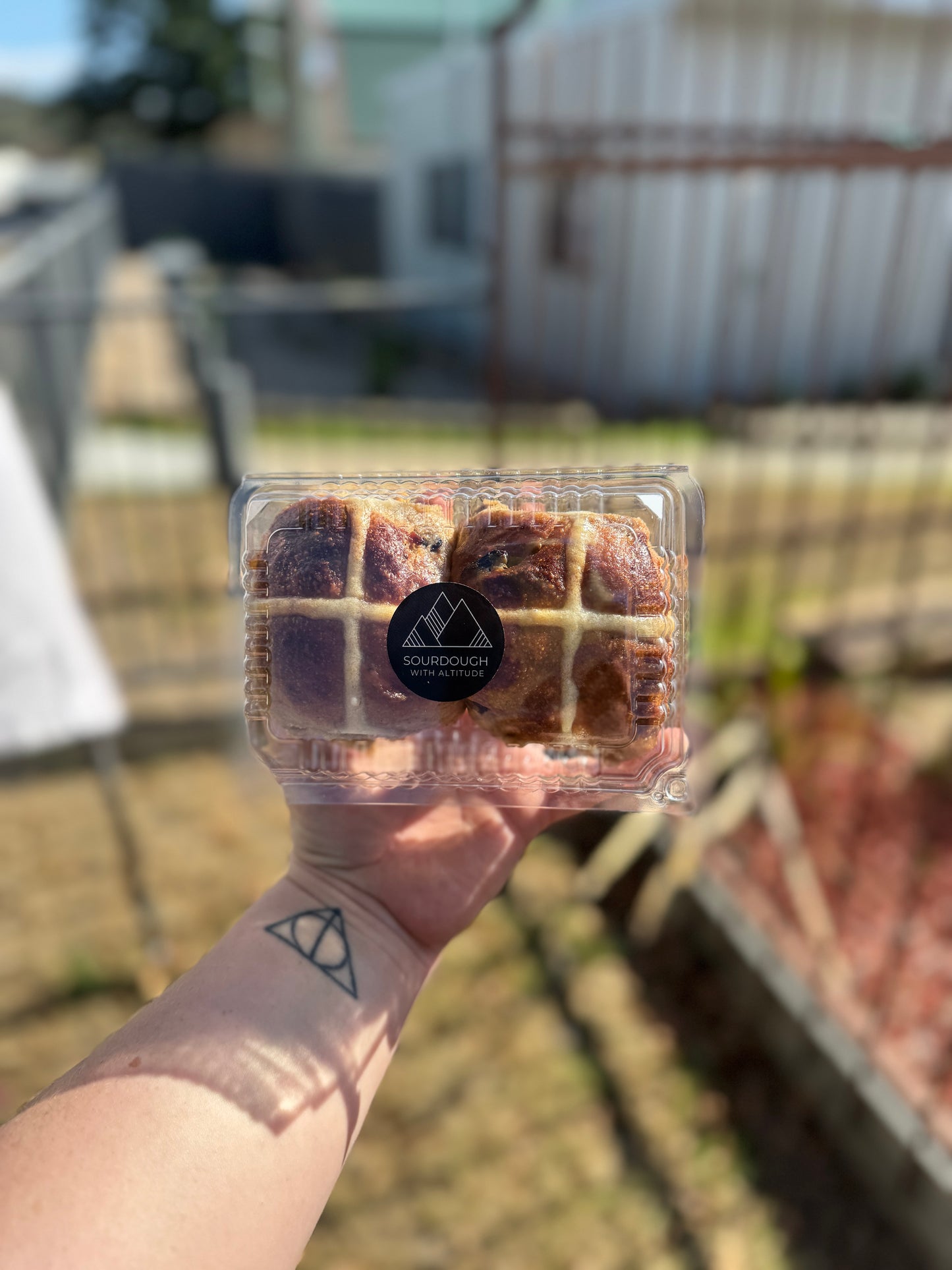 Sourdough Hot Cross Buns